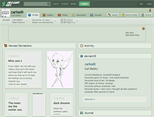 Tablet Screenshot of carlosiii.deviantart.com