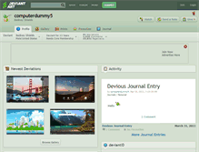Tablet Screenshot of computerdummy5.deviantart.com