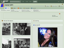 Tablet Screenshot of mandy12091.deviantart.com