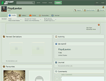 Tablet Screenshot of floydlawton.deviantart.com