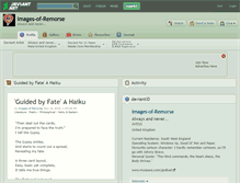 Tablet Screenshot of images-of-remorse.deviantart.com