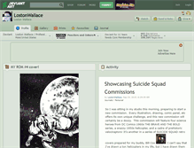 Tablet Screenshot of lostonwallace.deviantart.com
