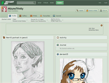 Tablet Screenshot of mizunotrinity.deviantart.com