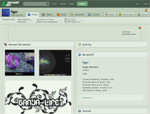Tablet Screenshot of figer.deviantart.com