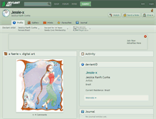 Tablet Screenshot of jessie-x.deviantart.com