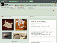 Tablet Screenshot of eyesn.deviantart.com