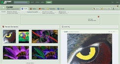 Desktop Screenshot of cynder.deviantart.com