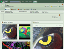 Tablet Screenshot of cynder.deviantart.com