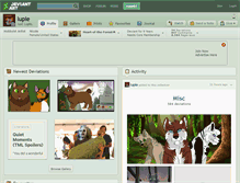 Tablet Screenshot of luple.deviantart.com