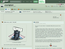 Tablet Screenshot of moonlightart.deviantart.com