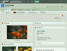 Tablet Screenshot of chuck-design.deviantart.com