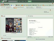Tablet Screenshot of dip-priest.deviantart.com