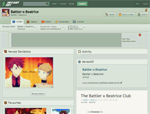 Tablet Screenshot of battler-x-beatrice.deviantart.com