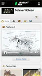 Mobile Screenshot of forevernotes.deviantart.com