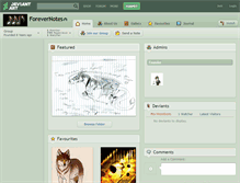 Tablet Screenshot of forevernotes.deviantart.com