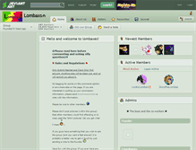 Tablet Screenshot of lombaxs.deviantart.com