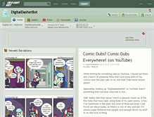 Tablet Screenshot of digitaldasherbot.deviantart.com