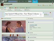 Tablet Screenshot of annamaroulaki.deviantart.com