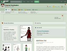 Tablet Screenshot of channel-keybladers.deviantart.com