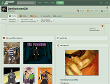 Tablet Screenshot of darkdarkman000.deviantart.com