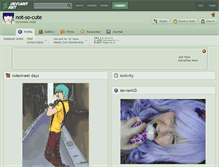 Tablet Screenshot of not-so-cute.deviantart.com