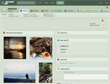 Tablet Screenshot of melcow.deviantart.com
