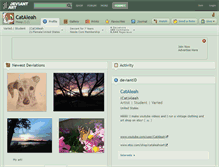 Tablet Screenshot of cataleah.deviantart.com