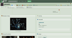 Desktop Screenshot of calamarain.deviantart.com