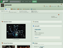 Tablet Screenshot of calamarain.deviantart.com