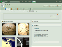 Tablet Screenshot of oh-noah.deviantart.com