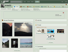 Tablet Screenshot of kristel92.deviantart.com