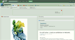 Desktop Screenshot of dapplehack.deviantart.com