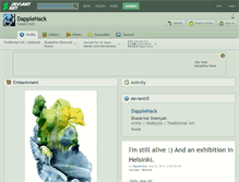 Tablet Screenshot of dapplehack.deviantart.com