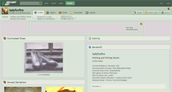Desktop Screenshot of ladyfoxfire.deviantart.com