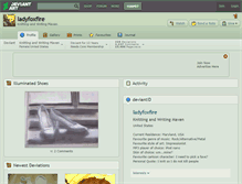 Tablet Screenshot of ladyfoxfire.deviantart.com