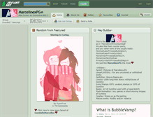 Tablet Screenshot of marcelinexpg.deviantart.com