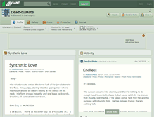Tablet Screenshot of deadsoulmate.deviantart.com