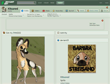 Tablet Screenshot of kitsuned.deviantart.com
