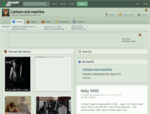 Tablet Screenshot of cartoon-slut-machine.deviantart.com