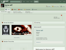 Tablet Screenshot of horror-art.deviantart.com