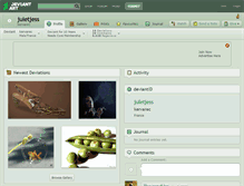 Tablet Screenshot of juletjess.deviantart.com