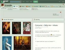 Tablet Screenshot of fernandda.deviantart.com