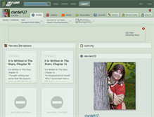 Tablet Screenshot of ciarda927.deviantart.com