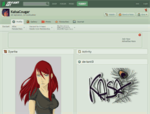 Tablet Screenshot of kaisacougar.deviantart.com