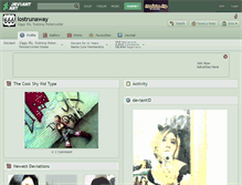 Tablet Screenshot of lostrunaway.deviantart.com