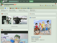 Tablet Screenshot of imahimonoonna.deviantart.com