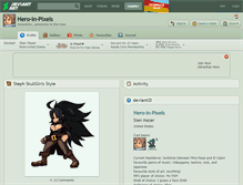 Tablet Screenshot of hero-in-pixels.deviantart.com