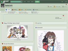 Tablet Screenshot of gypsylynn.deviantart.com