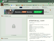 Tablet Screenshot of kersee9.deviantart.com