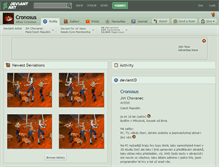 Tablet Screenshot of cronosus.deviantart.com
